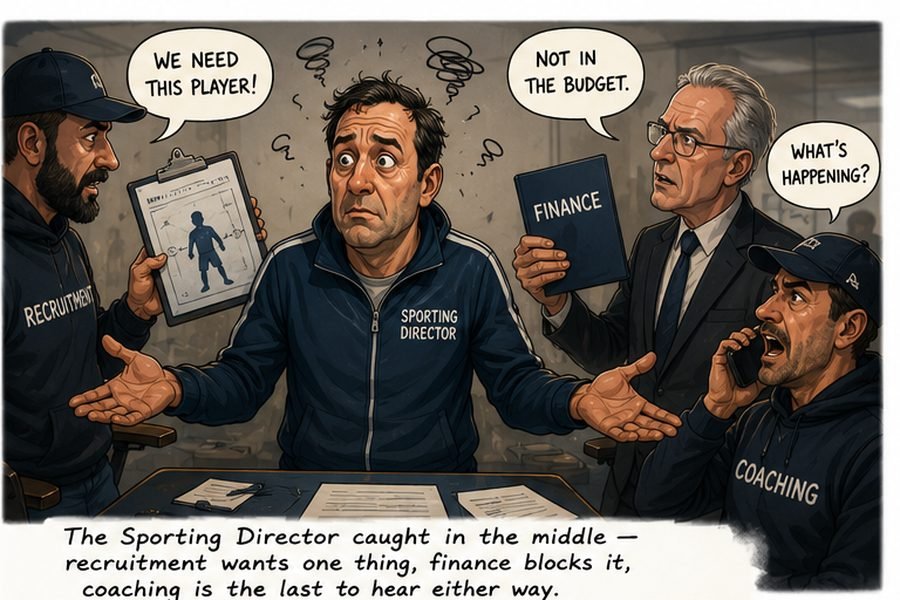 The Sporting Director caught in the middle